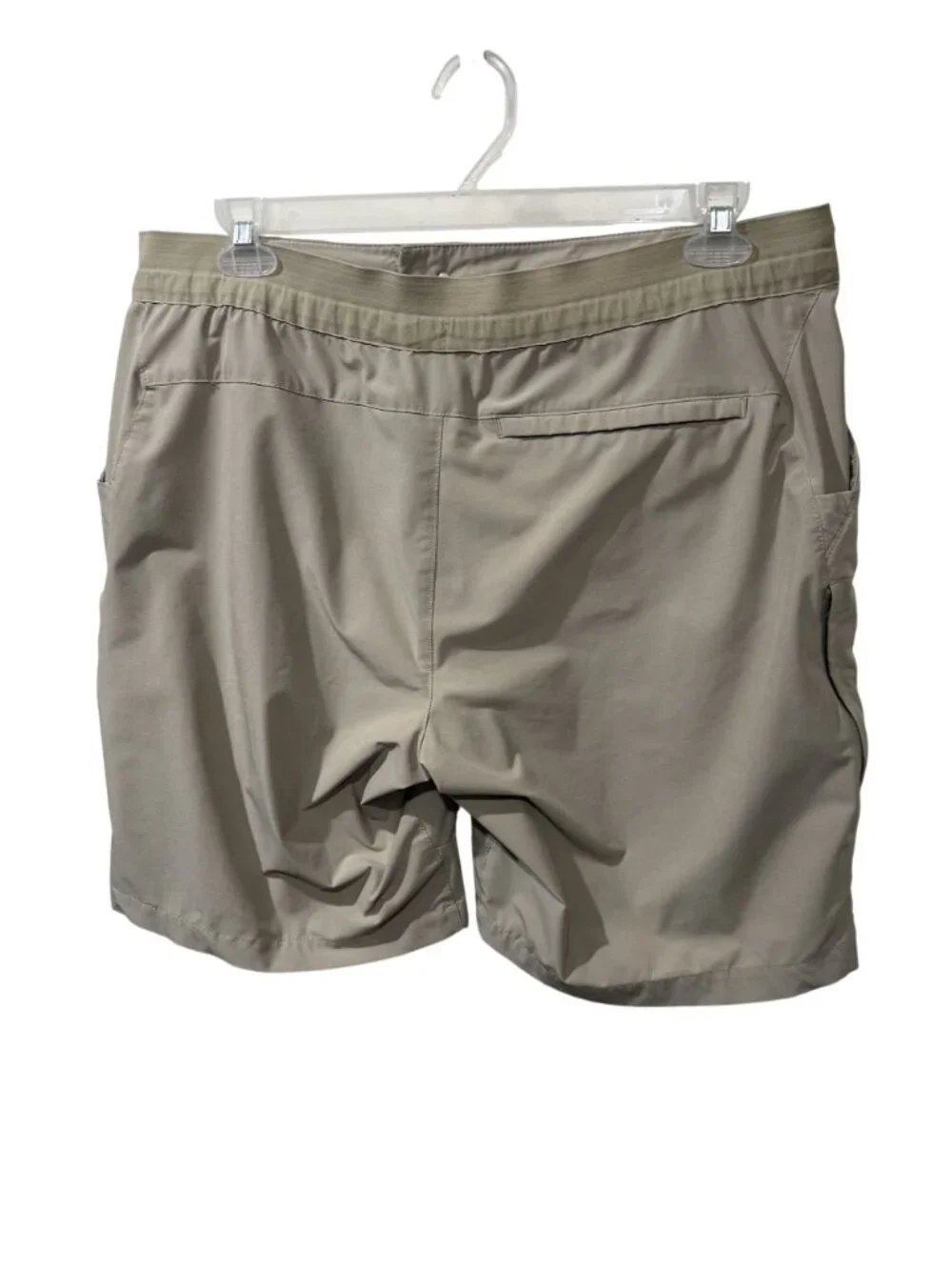 The North Face Mens Beige Outdoor Shorts Size 38 Lightweight Nylon Blend